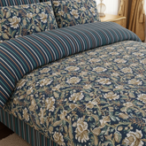Midnight Floral Stripe Bedsheet